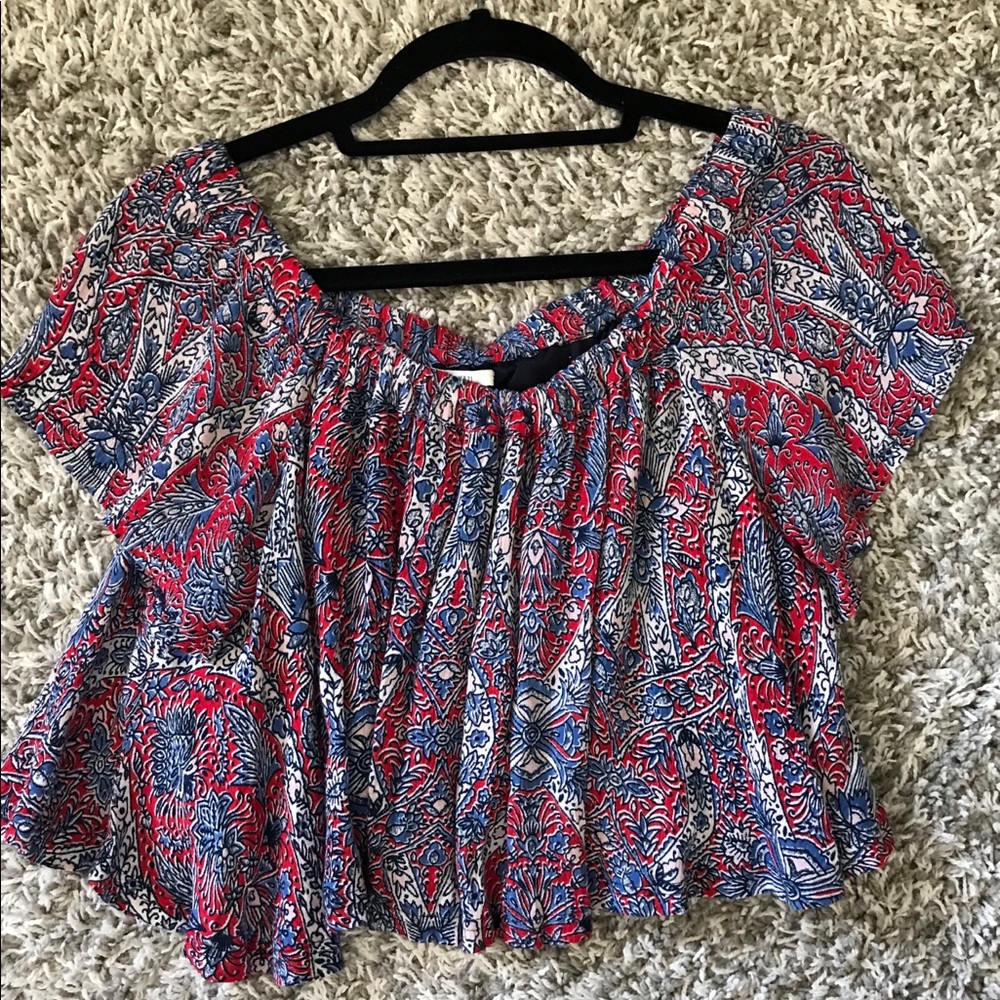 Off the shoulder crop top